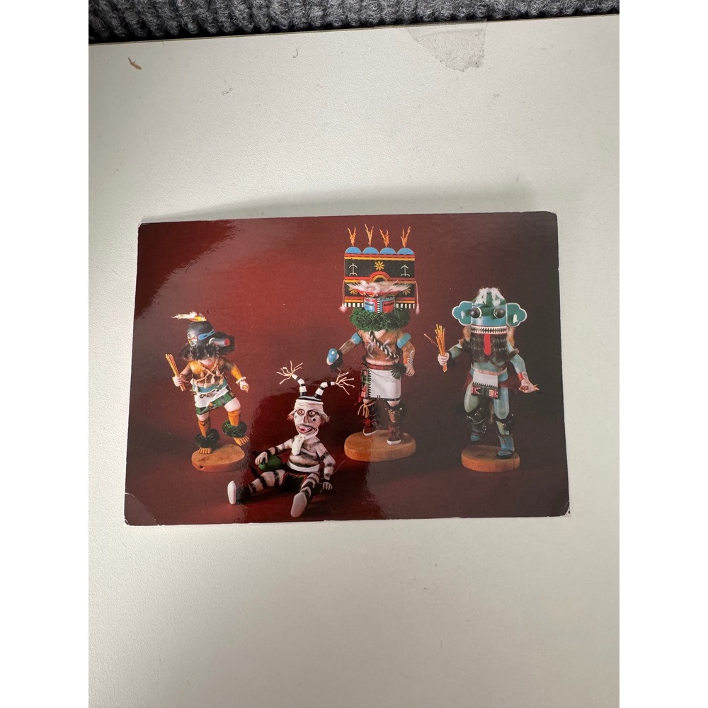 Vintage Hopi Kachina Dolls Postcard Jerry Jacka Photography Heard Museum 4x6